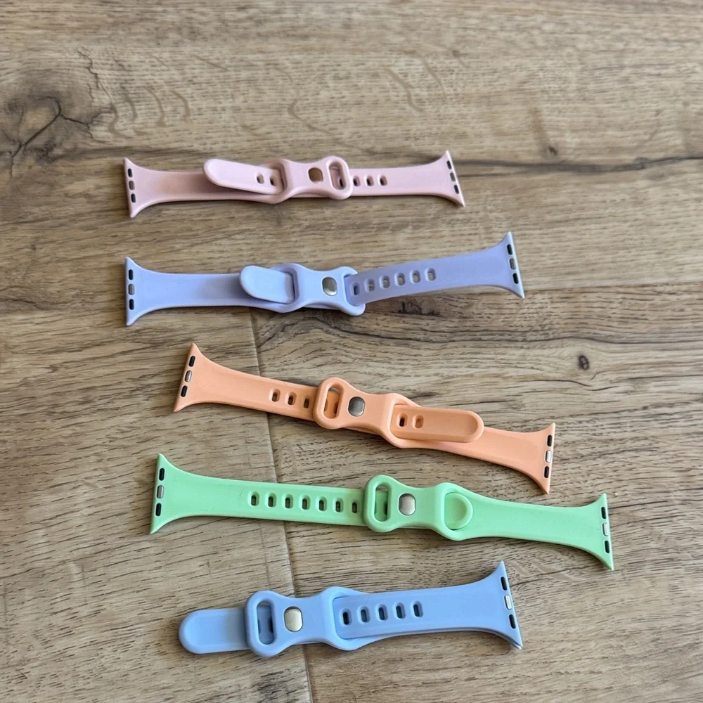 Colorful Silicone Watch Bands Set